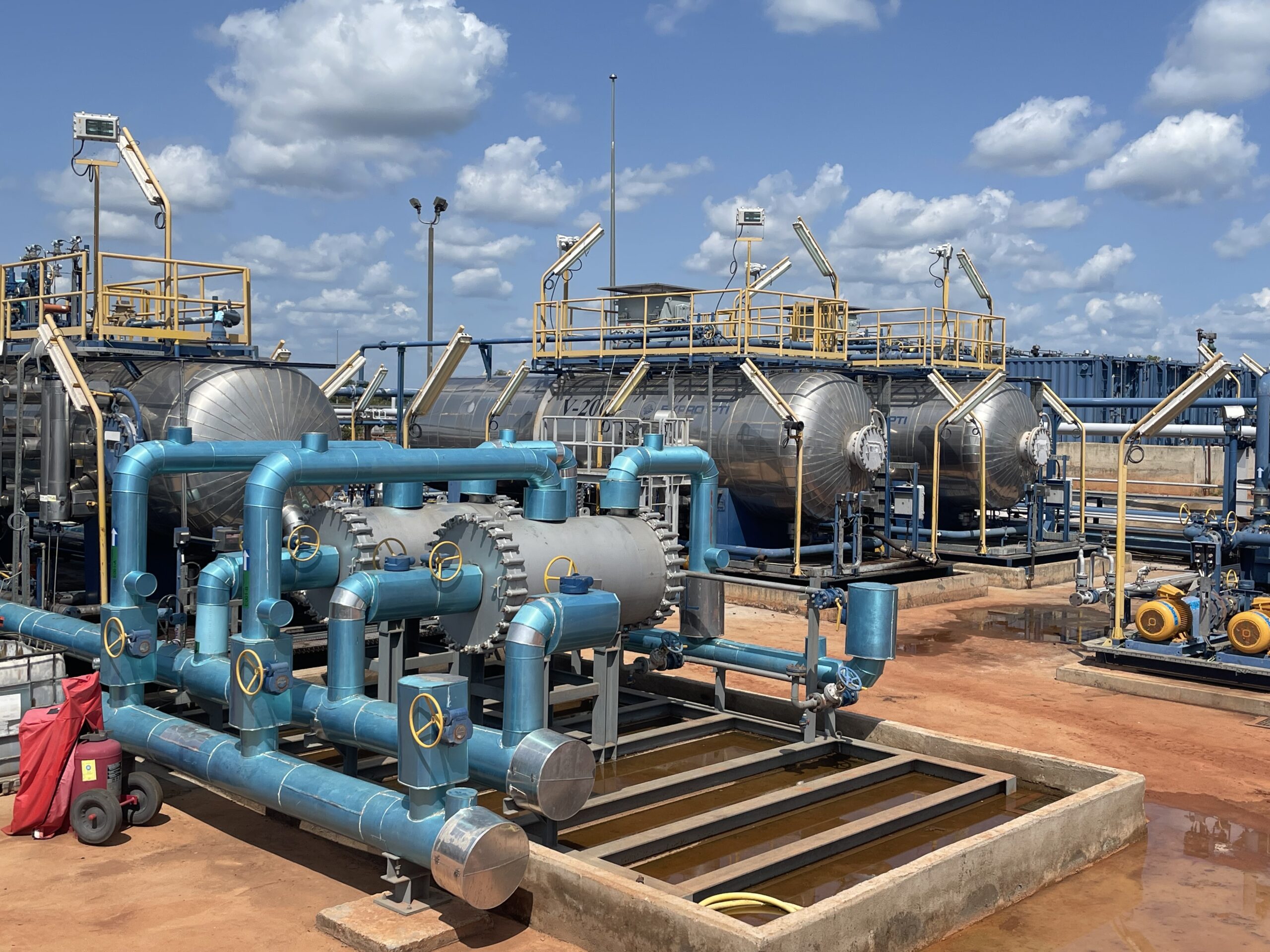 Close up Badila field production onshore Chad