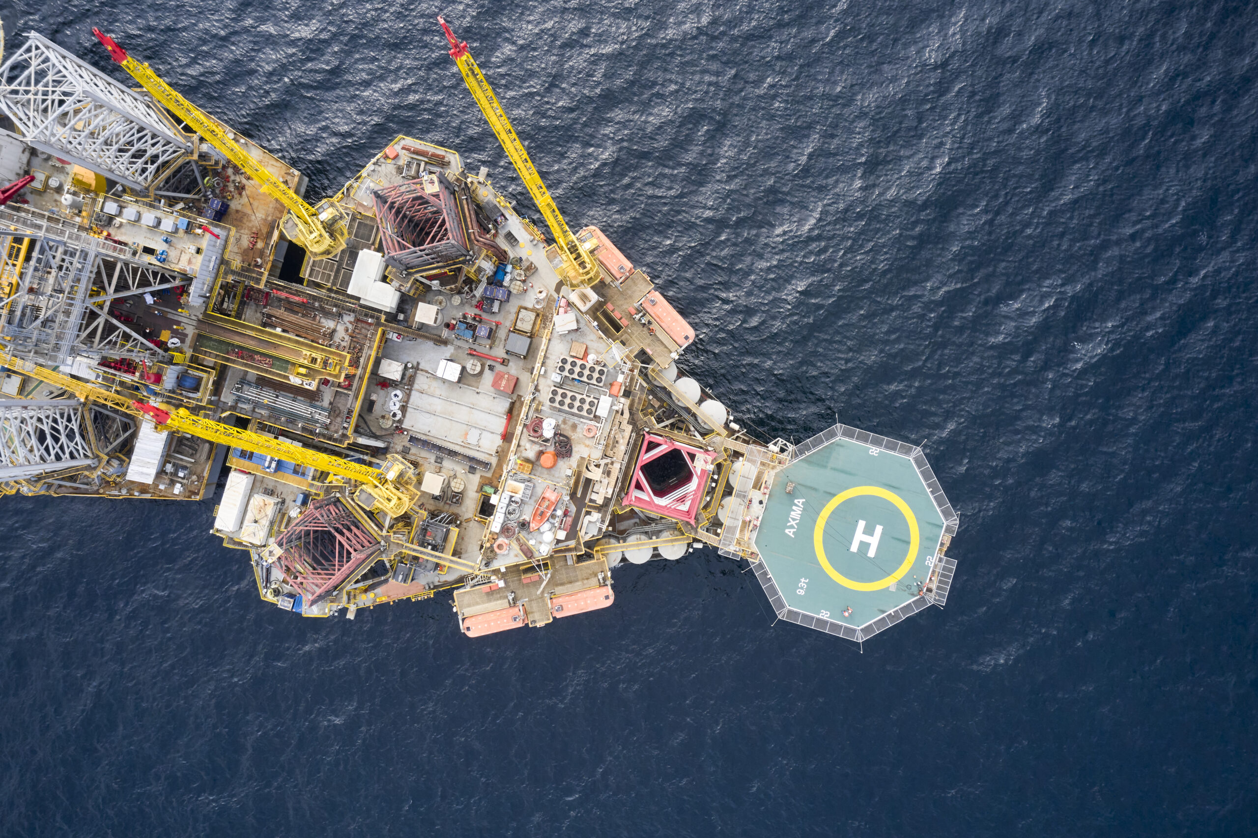 Close up boat navigating in the middle of the sea offshore Congo