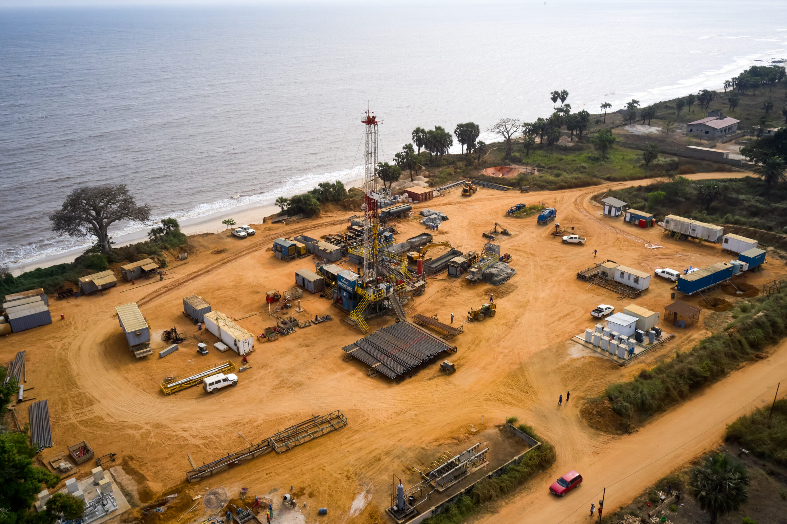 Onshore station in Nsiamfumu village in the Democratic Republic of Congo 