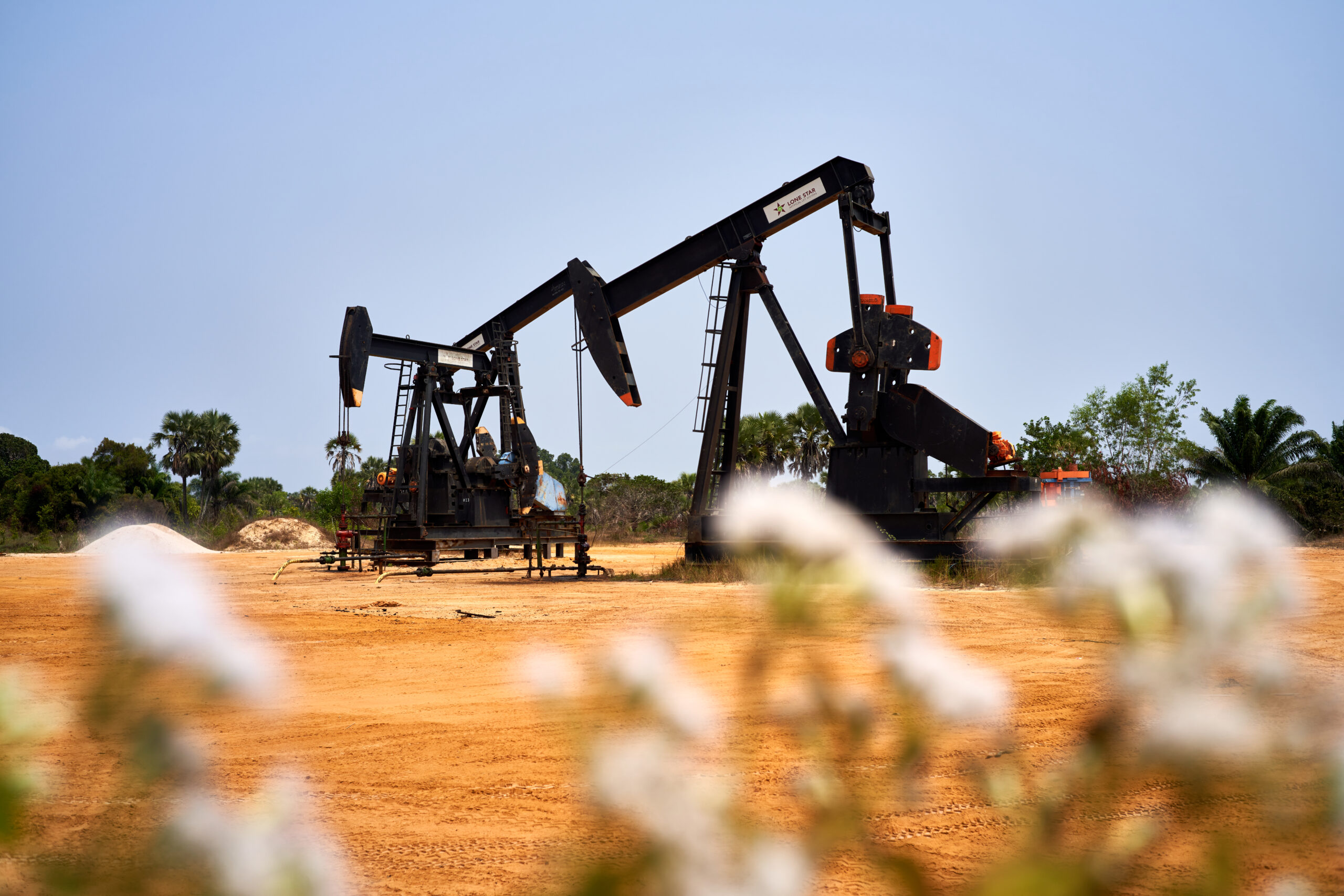 Two engines in Nsiamfumu village in the Democratic Republic of Congo 