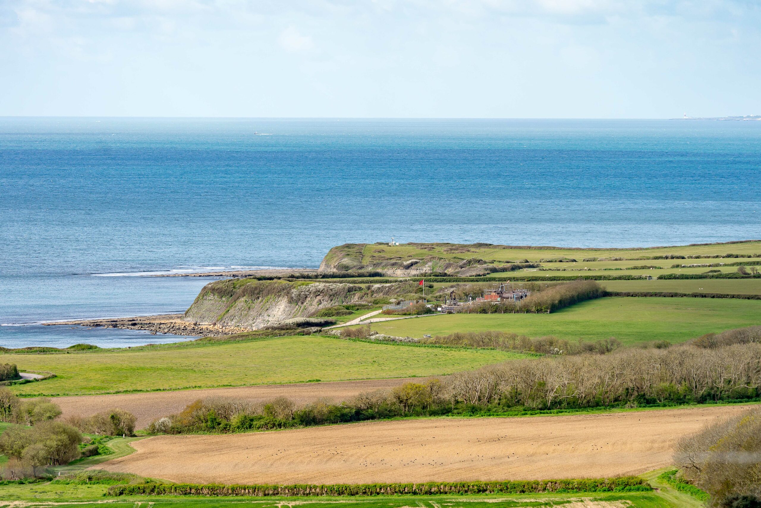 Landscape in Kimmeridge in United Kingdom