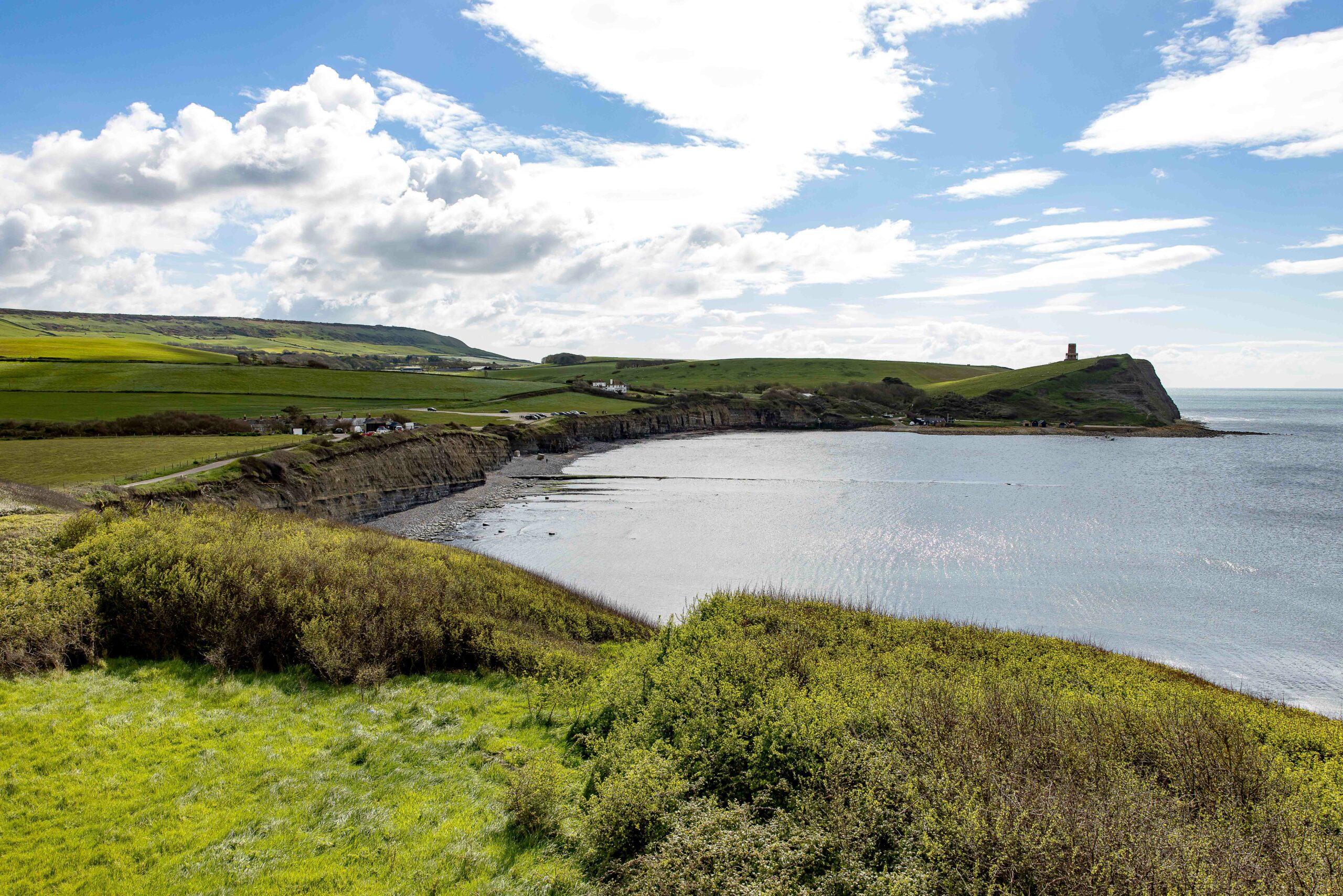 Landscape in Kimmeridge in United Kingdom